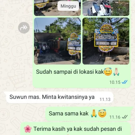 Pengiriman Papan Bunga Duka Cirinten