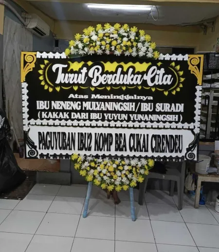 Papan Bunga Duka Cirinten